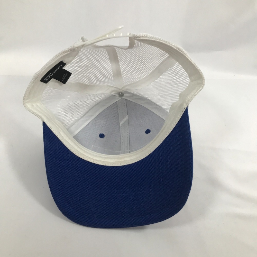Salty Dawgs Port Authority Trucker Hat Blue White Mesh Snapback Fishing Cap Mens - Picture 11 of 16